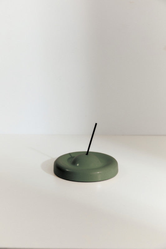 Dune Ceramic Incense Holder Forest Green